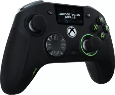 Kontroller gaming Nacon Revolution X Unlimited për Xbox & PC, wireless + kabllor, Hall Effect, ekran LCD, stacion karikimi, i zi/jeshil
