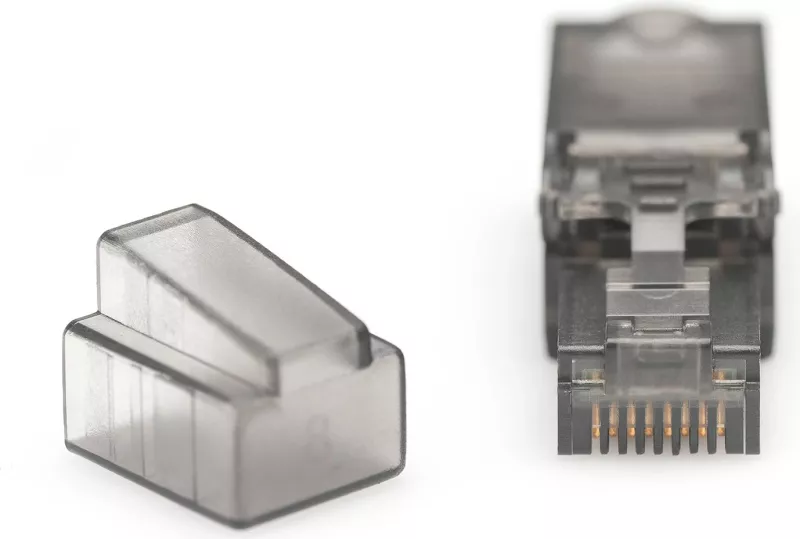 Prizë rrjeti RJ45 Digitus Cat6a, pa shield, e zezë