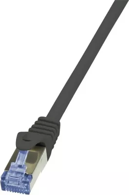 Kabllo rrjeti LogiLink, 0.5m, e zezë