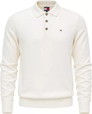 Maicë polo për meshkuj Tommy Hilfiger Jeans TJM Slim Essential P DM0DM20304, krem [Madhësia: XXL]