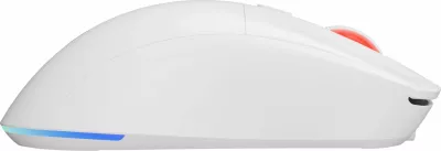 Maus gaming GENESIS Zircon XIII NMG-2090, PAW3395, 26000 DPI, 2.4GHz/USB, RGB, 7 butona, i bardhë