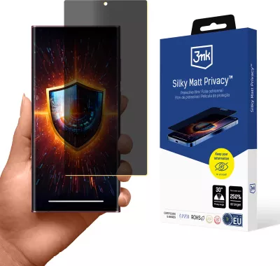 Mbështjellës privatësie 3mk Silky Matt Privacy për Samsung Galaxy S22 Ultra 5G, mat