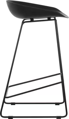 Karrige për bar, e zezë, mesatare, FH9299.02, 44x44x74cm, set 2 copë