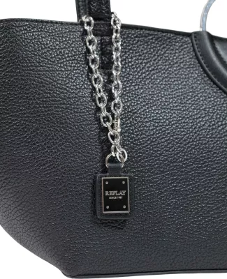 Çantë tote për femra Replay FW01C7.000.A7243S, e zezë