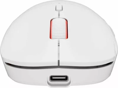 Maus gaming GENESIS Zircon XIII NMG-2090, PAW3395, 26000 DPI, 2.4GHz/USB, RGB, 7 butona, i bardhë