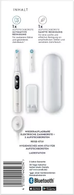 Furçë dhëmbësh elektrike Oral-B iO Series 6, 5 mënyra larjeje, e bardhë
