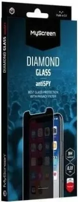 Mbështjellës xhami MyScreen Diamond Glass AntiSPY për Samsung Galaxy S25 Ultra, zi