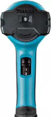 Pistoletë ngrohëse Makita HG6031VK, 1800W, 9 nivele temperature, 2 shpejtësi ajri, zi/kaltër