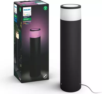 Ndriçues i jashtëm smart Philips Hue Calla, LED, 8W, ngjyrë e zezë