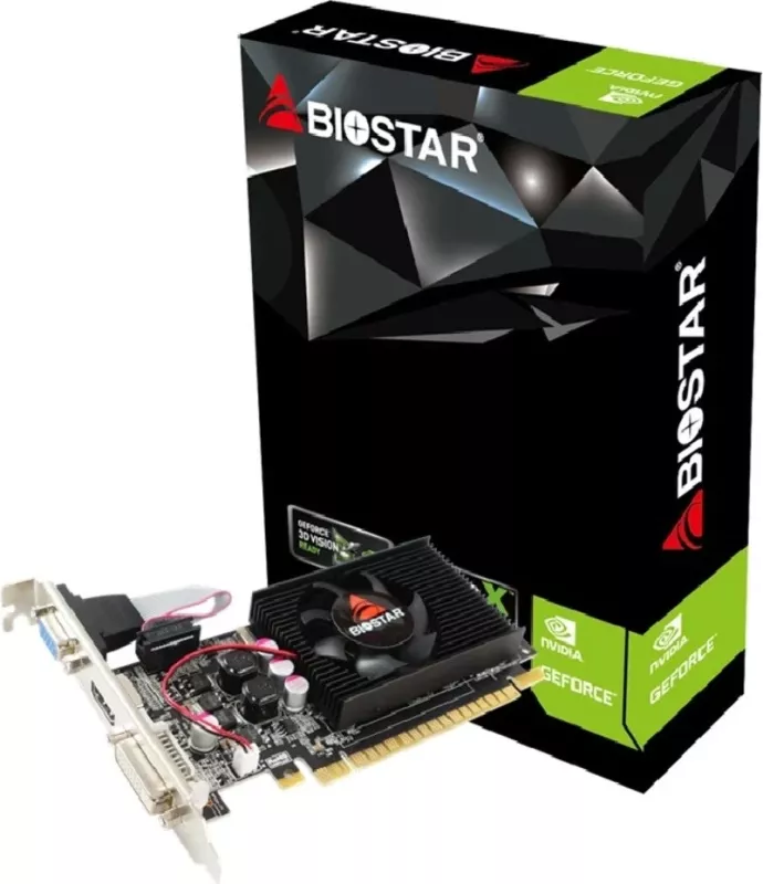Kartë Grafike Biostar GeForce 210 NVIDIA 1 GB GDDR3, e Zezë