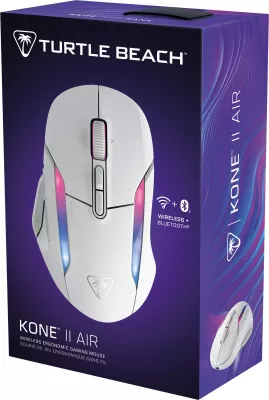 Maus gaming Turtle Beach Kone II Air, i bardhë, RGB