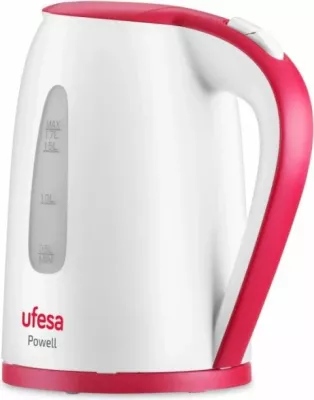 Çajnik elektrik UFESA Powell 2200W 1.7L, bardhë/kuq