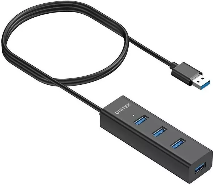 Hub USB UNITEK Y-3089V01, 4 porta, 5000 Mbit/s, Zi