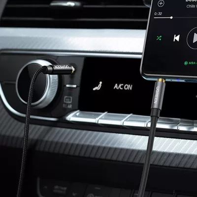 Kabllo audio zgjatues Ugreen AV118 10592, mini jack 3.5 mm mashkull/femër, 1m, argjendtë