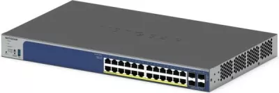 Switch NETGEAR GS728TXP, 28-Port, PoE, Gigabit/10G, Stackable