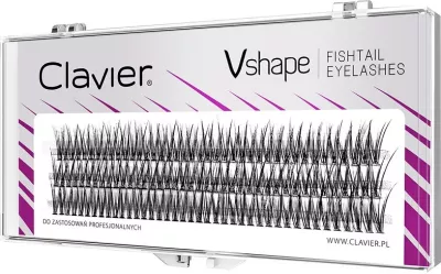 Cluster për qerpikë Clavier Vshape Fishtail 14mm