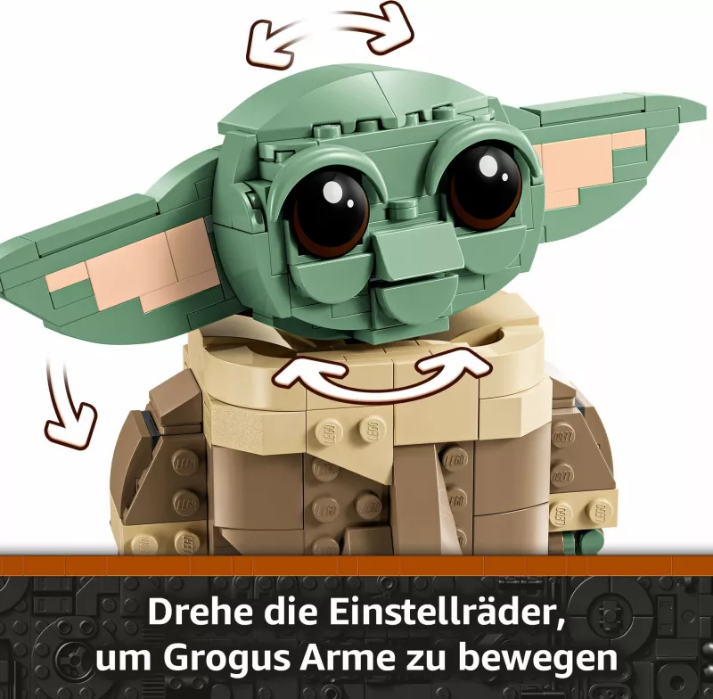 Set ndërtimi LEGO Star Wars Grogu, shumëngjyrësh