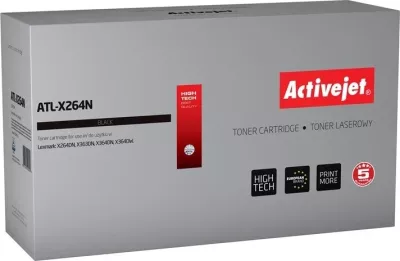 Toner zëvendësues Activejet ATL-X264N për printer Lexmark, i zi