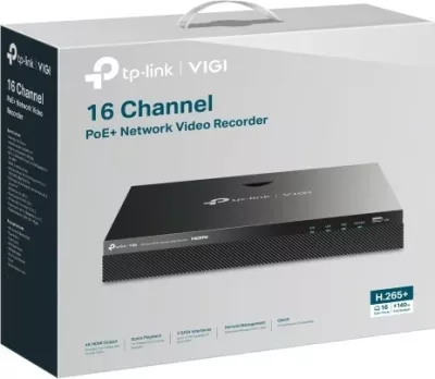 NVR TP-Link VIGI VIGINVR2016H-16MP4TB, 16 kanale, 4 TB, Ngjyrë e zezë