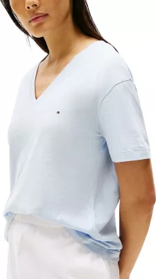 Maicë për femra Tommy Hilfiger WW0WW43901, blu e zbehtë [Madhësia: XS]