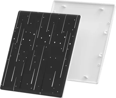 Kapak dekorativ Sonoff T5-3C-86-star për çelës të mençur me prekje, plastikë, i zi