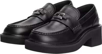 Këpucë loafers me take për femra Tommy Hilfiger Jeans TJW Chunky Heel Loaf EN0EN02789, të zeza [Madhësia: 39]