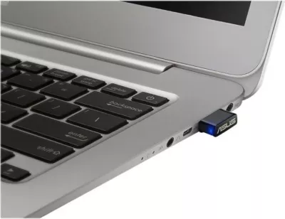 Adapter Wi‑Fi USB, Asus USB-AC53 Nano, AC1200 dual-band, MU-MIMO, zi/gri
