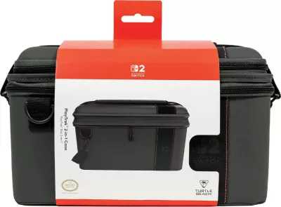 Çantë udhëtimi 2-në-1 Turtle Beach PlayTrek për Nintendo Switch 2, e zezë