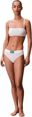 Sutjenë bandeau për femra Calvin Klein Underwear LV00QF8710, latte [Madhësia: S]