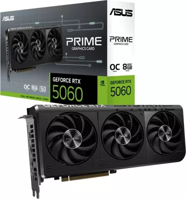 Kartelë grafike ASUS Prime RTX5060-O8G, 8 GB GDDR7, Multikolor
