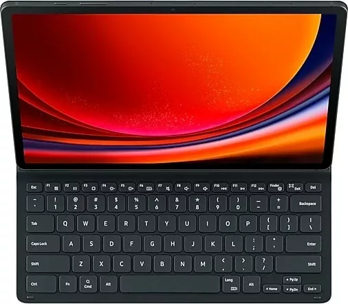 Mbështjellës me tastierë Samsung Galaxy Tab S9+, QWERTZ, Gjermanisht, i zi