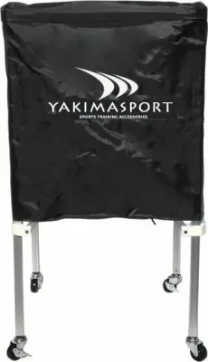 Troli shportë për topa YakimaSport 100460, kapacitet 20-24 topa nr.4-5, i palosshëm, i zi