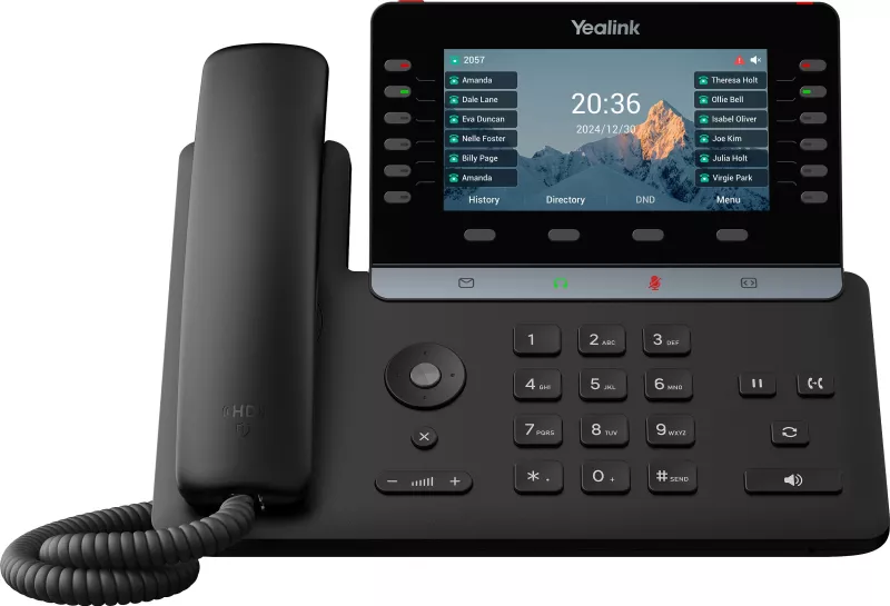 Telefon VoIP Yealink SIP-T85W, ekran 5.5", Wi‑Fi, Bluetooth, 2x Gigabit Ethernet, i zi