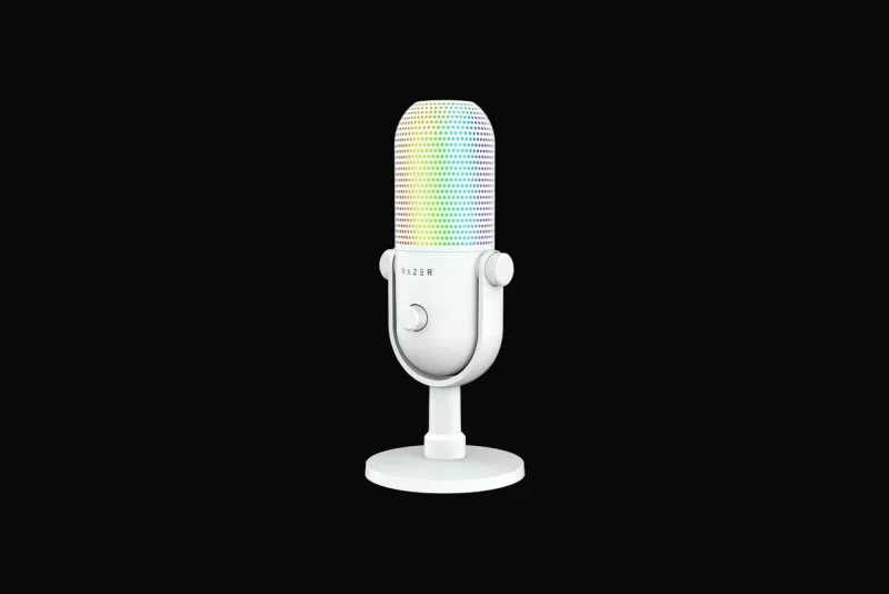 Mikrofon Razer Seiren V3 Chroma i bardhë RGB