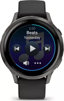 Smartwatch Garmin Venu® 4, Slate/Black Silicone Band, 41 mm