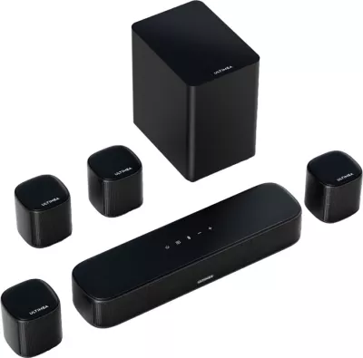 Soundbar Ultimea Aura A40 7.1 Virtual Surround, 330 W, me subwoofer 4" dhe 4 altoparlantë