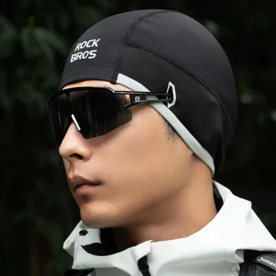 Kapelë çiklizmi dimërore Rockbros M016, windproof, fleece, 54-61 cm, e zezë