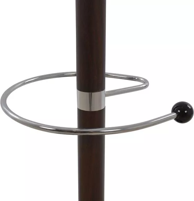 Stendë për kapela/pallto metalike SHIA FH0038.05 rrotulluese arre me bazë mermeri të zezë Φ37x170H cm