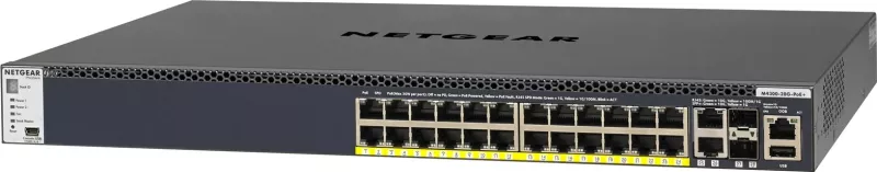 Switch NETGEAR M4300-28G-PoE+, i menaxhuar, Ethernet 10G, PoE+, 1U, Zi