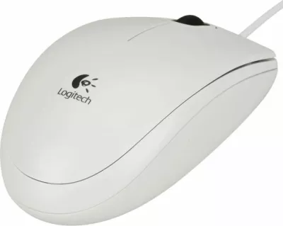 Maus Logitech B100, optik, USB, 800 dpi, e bardhë