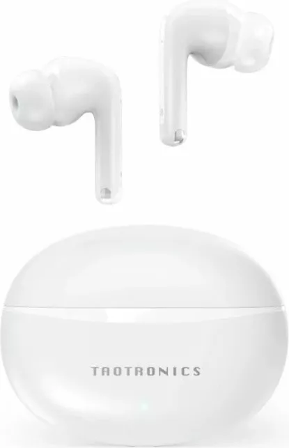 Kufje wireless TAOTRONICS BH1118, ANC -35 dB, 24h, IPX5, 4 mikrofona ENC, të bardha