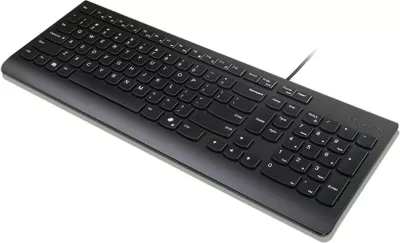 Tastierë me kabllo Lenovo Essential, layout gjerman, e zezë