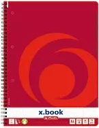 Fletore me spirale herlitz 306456, A4, e kuqe