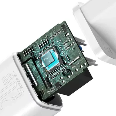 Karikues i shpejtë Baseus Super Si Quick Charger 1C, 20W, USB-C, Bardhë