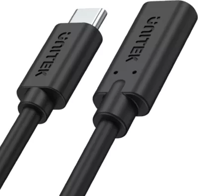 Kabllo zgjatëse USB-C Unitek C14086BK-1.5M 1.5 m USB 3.1 Gen2 10 Gbps 100W PD 4K, e zezë