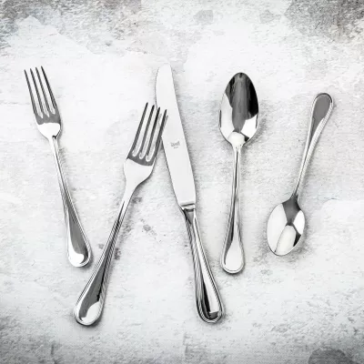 Thikë ëmbëlsirash Mepra Norma dore e zbrazët çelik inox 18/10 2.5 mm argjendtë