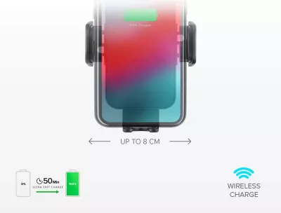 Mbështjellës me karikim wireless SBS TESUPWIR15WAUT për ventilator të makinës, 15W, i zi