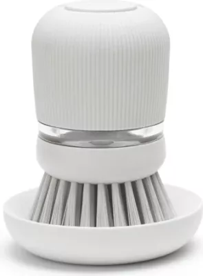 Furçë për larje enësh BRABANTIA SinkSide MPN 302640, me dispenser sapuni 0.1 L, me mbajtëse, gri e çelët