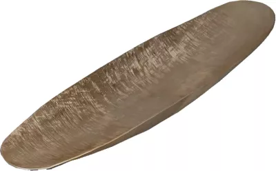 Tabaka dekorative ORLY, alumin, ngjyrë shampanje, 56x15x5cm