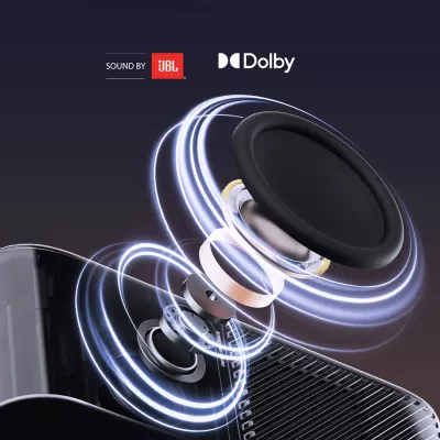 Projektor multimedial Yaber K3 Pro me JBL altoparlantë dhe subwoofer, FullHD 1080p, i zi